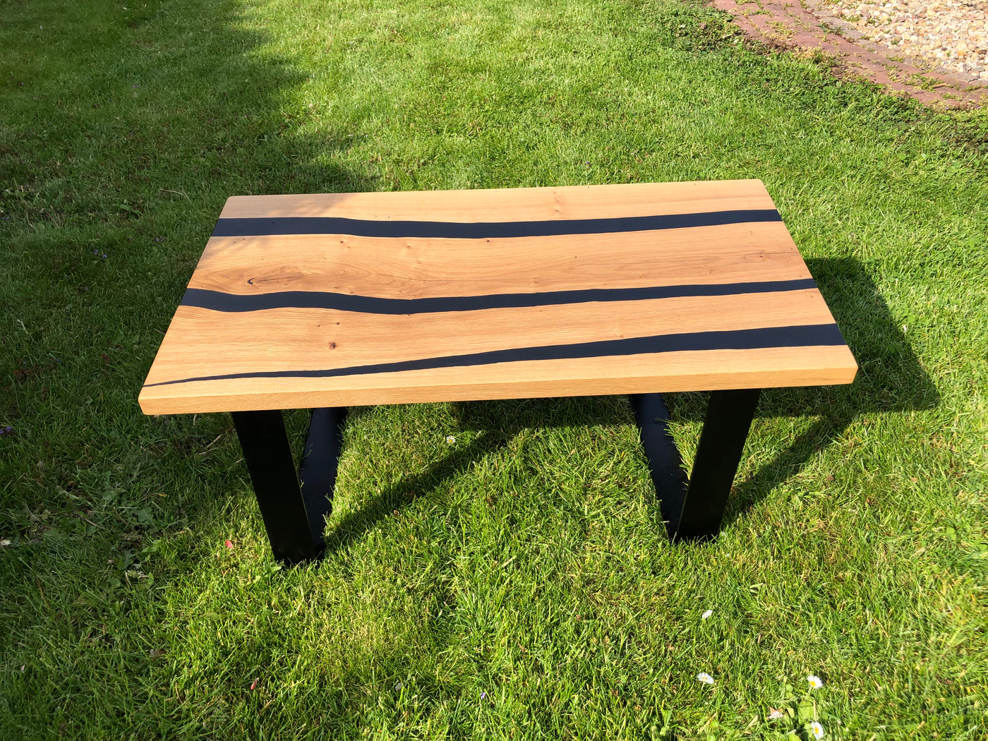 Couchtisch Eiche - Epoxy