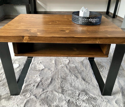 Couchtisch Massivholz industrie - design