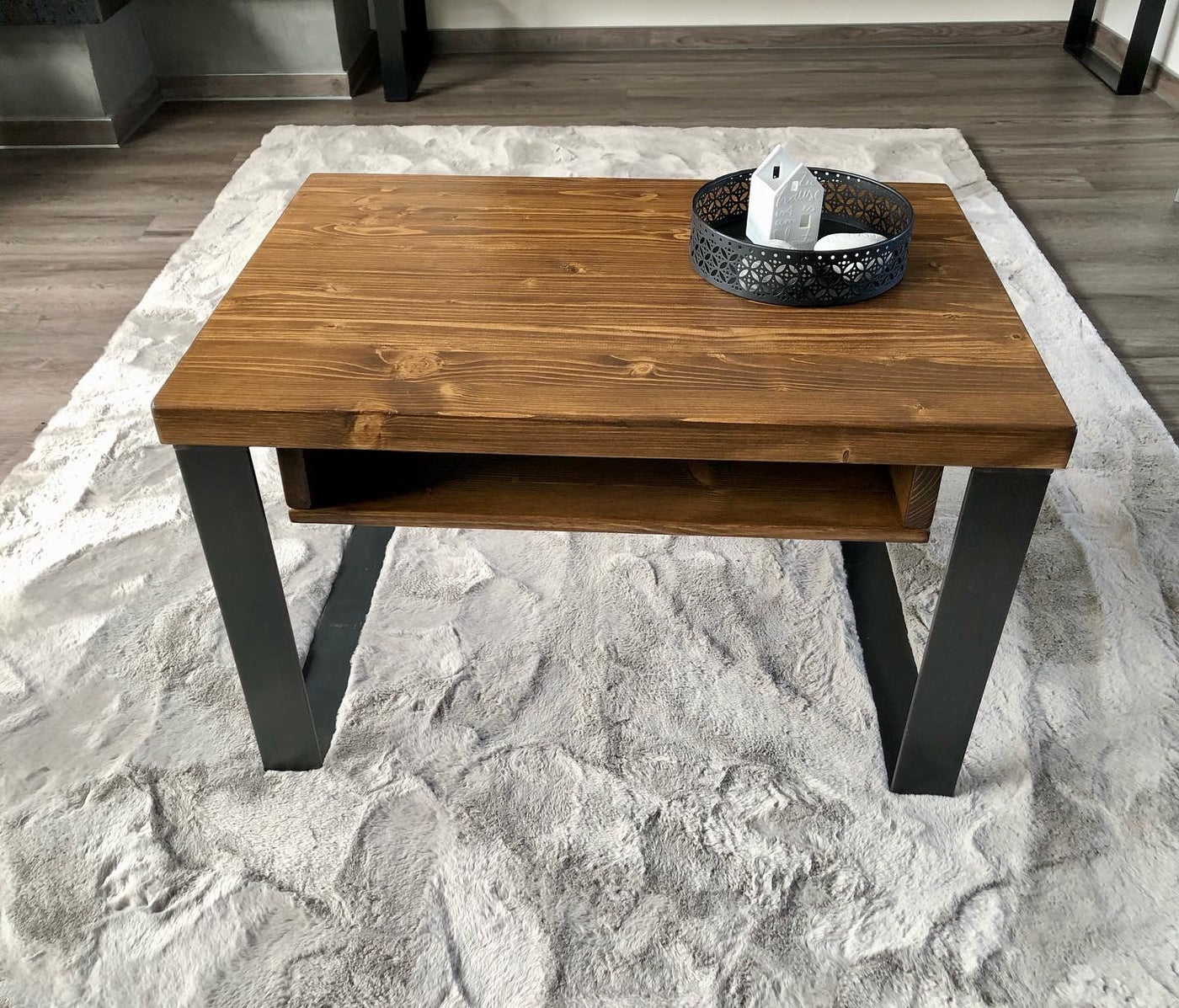 Couchtisch Massivholz industrie - design